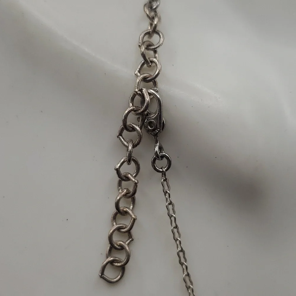 N3327 sterling crystal heart choker high‎ end
